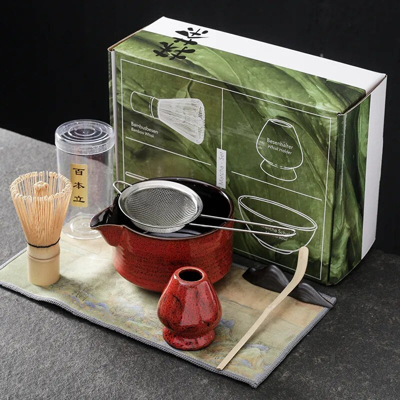 Japanese Matcha Tea Set Bamboo