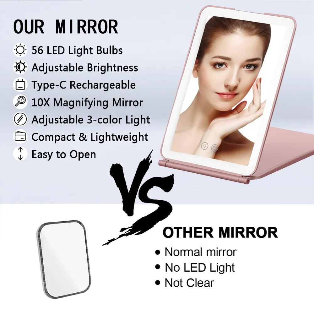 Portable Foldable Travel Makeup Mirror